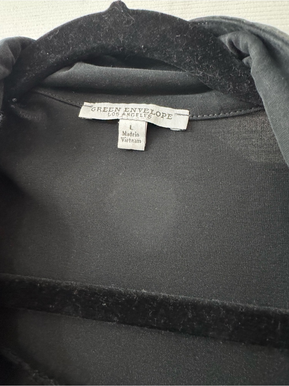Green Envelope Charcoal Black Button-Front Long Sleeve Shirt - Picture 2 of 4